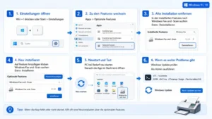 Windows 11/10: Fax und Scan neu installieren – so geht’s