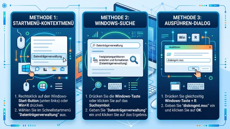 Windows 11/10: Festplattenverwaltung öffnen – Anleitung