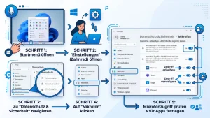Windows 11/10: Mikrofon-Zugriffsrechte prüfen – so geht’s