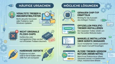 Windows 11/10: PL2303-Treiber-Probleme – Ursachen & Lösungen