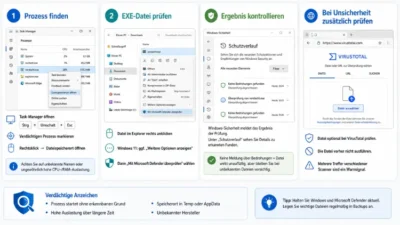 Prozess oder EXE auf Virus prüfen in Windows 11/10 – Anleitung