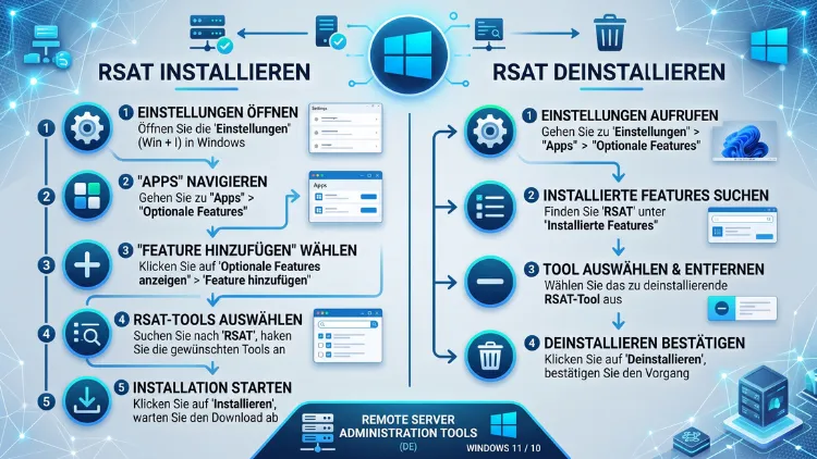 Windows 11/10: RSAT installieren & deinstallieren – Anleitung