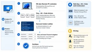 Remotedesktop-Passwort ändern unter Windows 11/10 – Anleitung