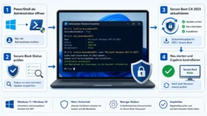 Windows 11/10: Secure Boot CA 2023 mit PowerShell aktualisieren