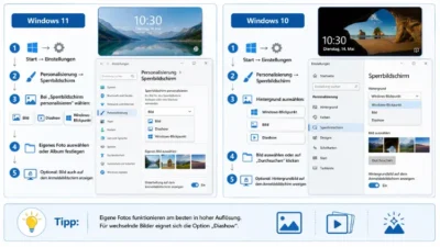 Windows 11 10 Sperrbildschirm-Hintergrund anpassen – so geht’s