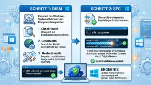 Windows 11/10: Update-Komponentenspeicher reparieren – DISM & SFC