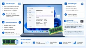 Windows 11/10: Welchen RAM habe ich? Arbeitsspeicher auslesen