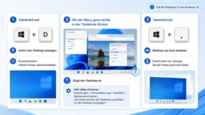 Windows 11/10: Zum Desktop wechseln – so geht’s einfach