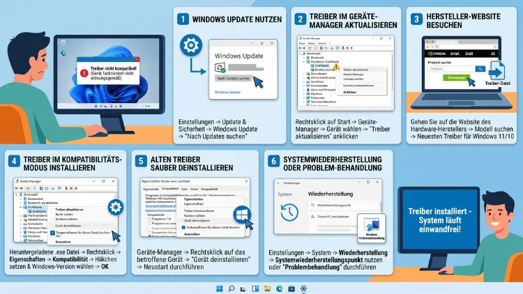 Windows 11/10: „Treiber nicht kompatibel“ – Lösungen