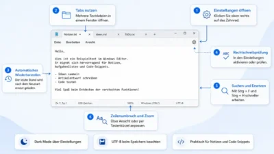 Windows-Editor: Versteckte Funktionen öffnen – so geht’s