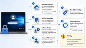Windows-Passwort vergessen? So kommen Sie wieder rein