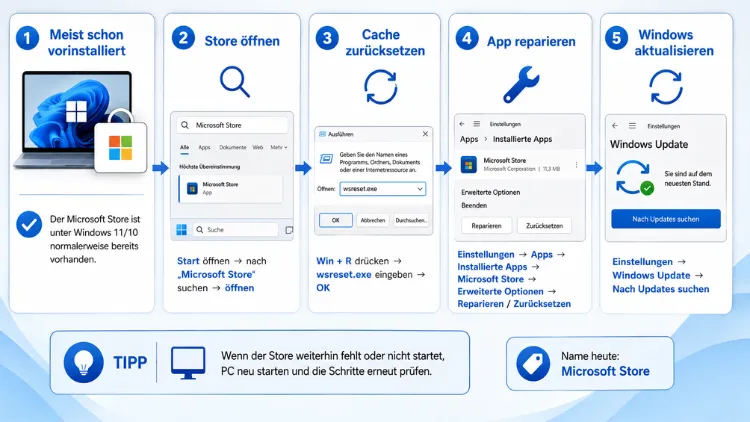 Windows Store herunterladen und installieren: So geht es einfach