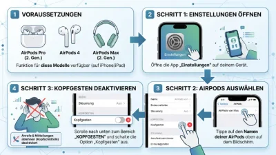 AirPods: Kopfgesten deaktivieren – so geht’s