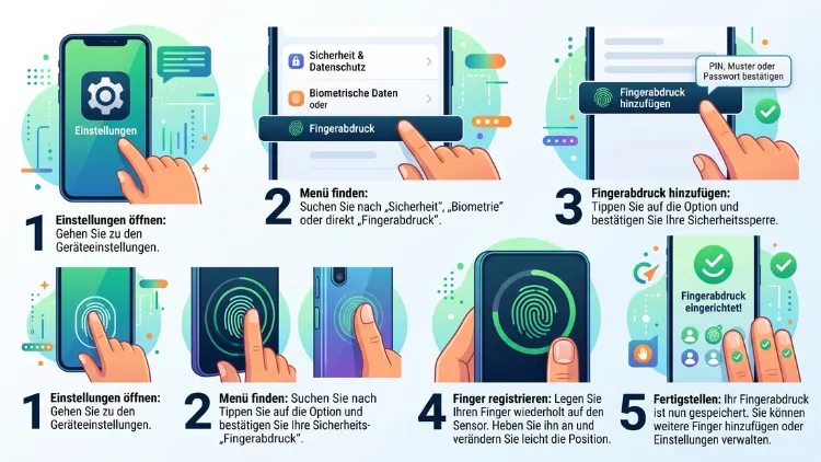 Android: Fingerabdruck einrichten – so geht’s