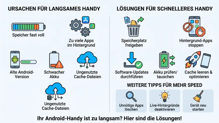 Android-Handy ist zu langsam? Ursachen & Lösungen erklärt