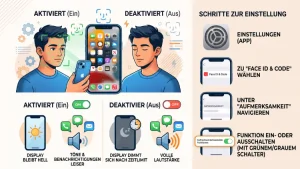 Apple: Face ID Aufmerksamkeitssensible Funktionen (de)aktivieren