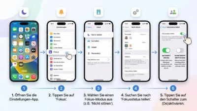 Apple: Fokusstatus-Teilen (de)aktivieren – so geht’s