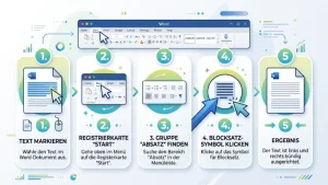 Blocksatz in Word einstellen: So geht es einfach