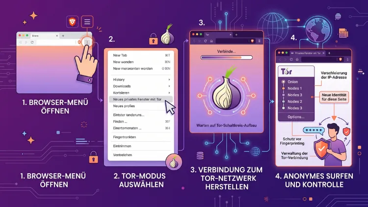 Brave Browser: Tor-Modus aktivieren und verwenden – so geht’s