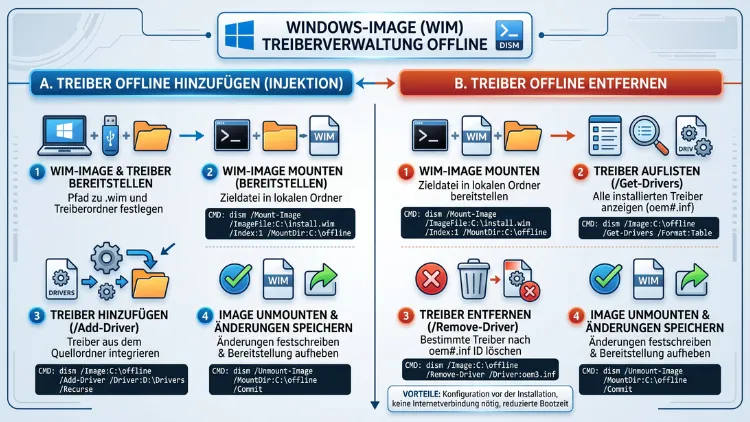 DISM: Treiber offline hinzufügen oder entfernen – so geht’s