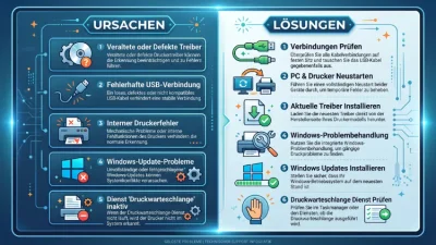 Drucker als unbekanntes Gerät erkannt? Ursachen & Lösungen
