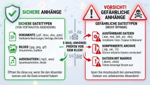 E-Mail-Anhänge: Welche sind sicher zum Öffnen?