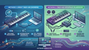 E-Piano: Anschluss an den Computer – so geht’s