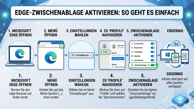 Edge-Zwischenablage aktivieren: So geht es einfach
