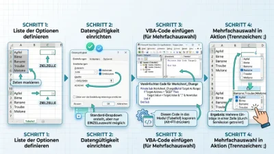 Excel: Dropdown-Liste mit Mehrfachauswahl erstellen – so geht’s
