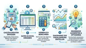 Excel: Gasverbrauch auswerten – so geht’s
