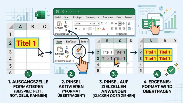Excel: Pinsel zum Malen nutzen – so geht’s