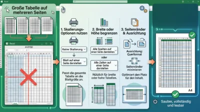 Excel: Tabelle auf eine Seite drucken – so geht’s