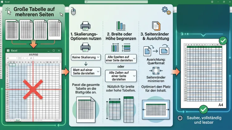 Excel: Tabelle auf eine Seite drucken – so geht’s