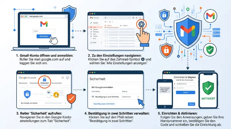 Gmail: Zwei-Faktor-Authentifizierung aktivieren – so geht’s