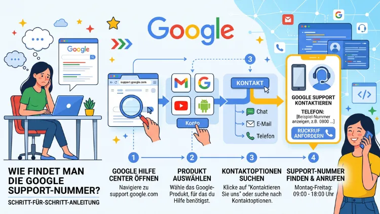 Google: Support-Nummer finden – so geht’s