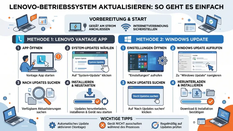 Lenovo-Betriebssystem aktualisieren: So geht es einfach