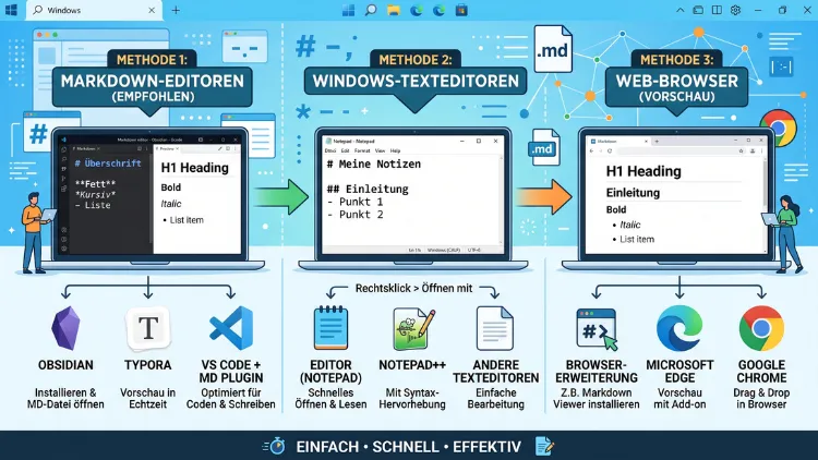 MD-Datei in Windows 11/10 öffnen: So geht es einfach