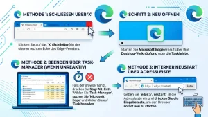 Microsoft Edge: Neu starten – so geht’s