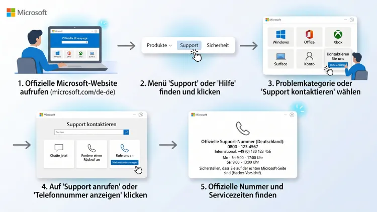 Microsoft: Support-Nummer finden – so geht’s