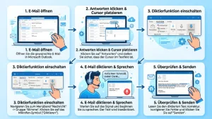 Outlook: E-Mails per Spracheingabe beantworten – so geht’s