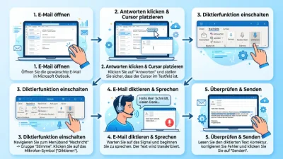 Outlook: E-Mails per Spracheingabe beantworten – so geht’s