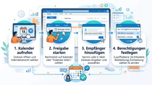 Outlook: Kalender freigeben/teilen – so geht’s