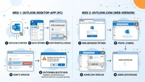 Outlook: Von Outlook abmelden – so geht’s