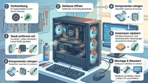 PC-Gehäuse reinigen: Staub sicher entfernen – so geht’s
