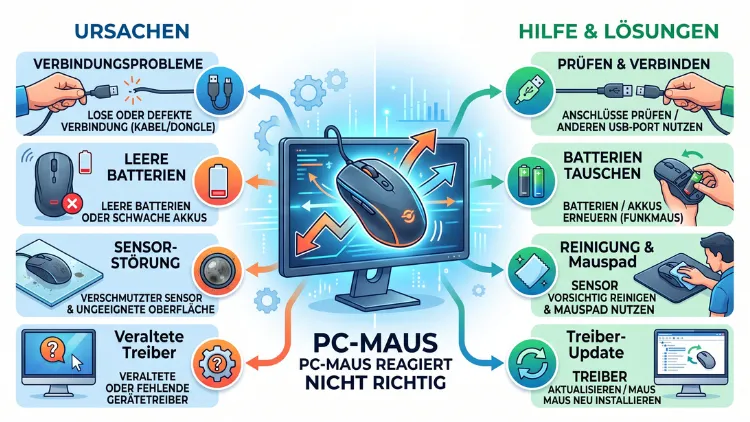 PC‑Maus reagiert nicht richtig: Ursachen & Hilfe erklärt