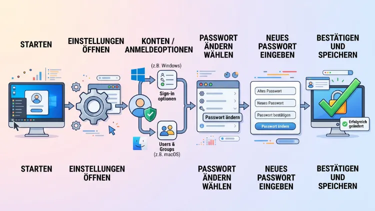 Passwort am PC ändern: So geht es einfach und schnell