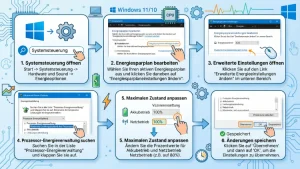 Windows 11/10: Maximale Prozessorfrequenz ändern – so geht’s