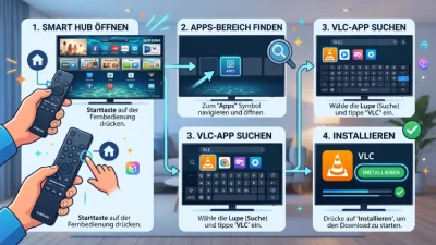 Samsung TV: VLC‑App installieren – so geht’s