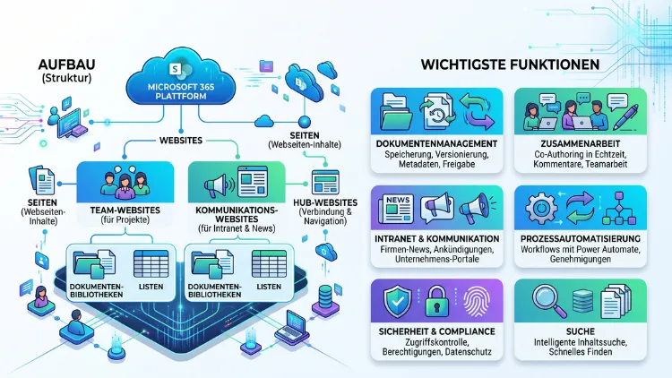 SharePoint in Microsoft 365: Funktionen und Aufbau – Überblick