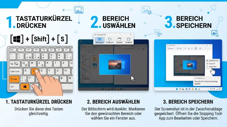 Snipping Tool Shortcut: So erstellen Sie Screenshots